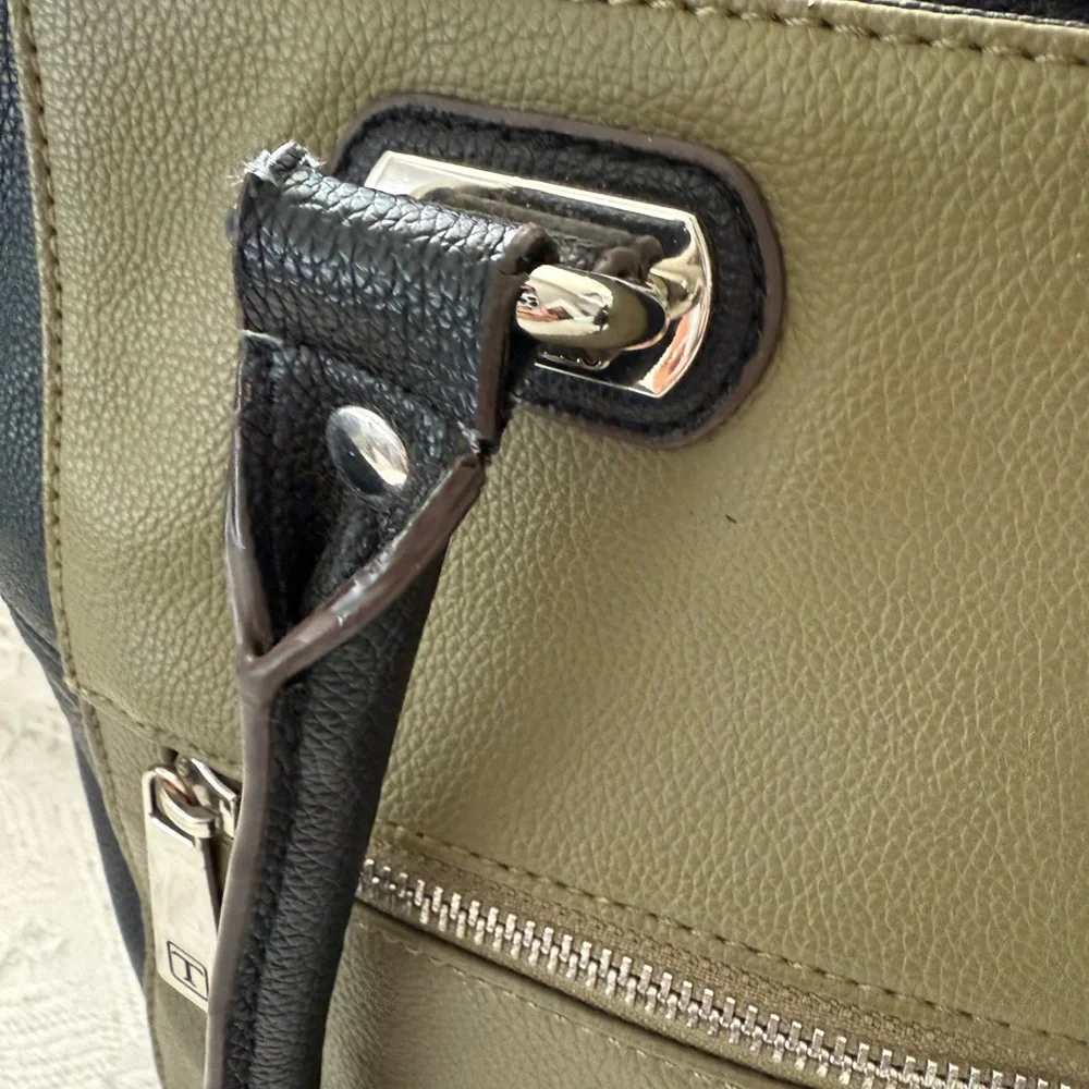 Tignanello Olive and Black Women's Tote Bag - Picture 7 of 9